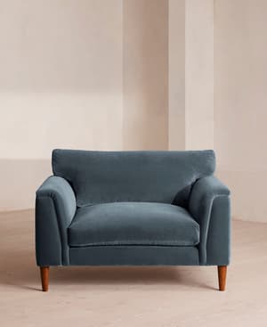 Reya Loveseat - Velvet - Grey Blue - US - Listing Image