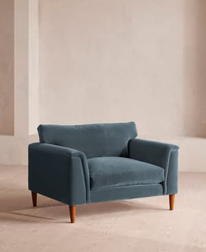 Reya Loveseat - Velvet - Grey Blue - US - Hover Image