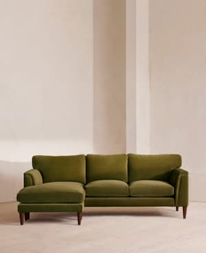 Reya Chaise-end Sofa - Velvet - Olive - US - Listing Image