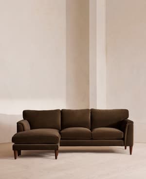 Reya Chaise-end - Sofa - Velvet - Chocolate - Listing Image