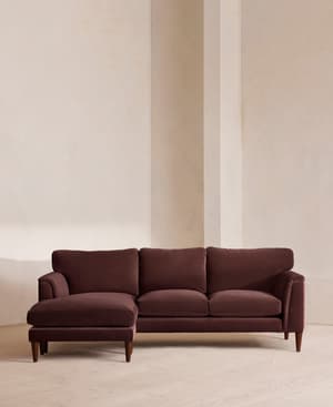 Reya Chaise-End Sofa - Velvet - Aubergine - US - Listing Image