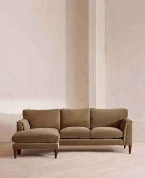 Reya Chaise-End Sofa - Velvet - Truffle - UK - Listing Image