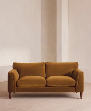 Reya Two Seater Sofa - Velvet - Mustard - US - Listing Image