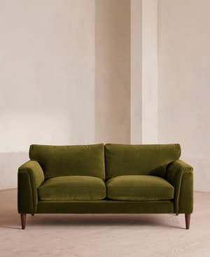 Reya Two Seater Sofa - Velvet - Olive - Listing Image
