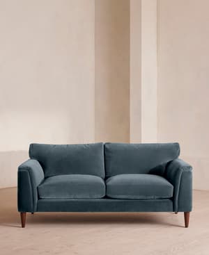 Reya Two Seater Sofa - Velvet - Grey Blue - Listing Image
