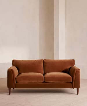 Reya Two Seater Sofa - Velvet - Cinnamon - US - Listing Image