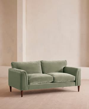 Reya Two Seater Sofa - Velvet - Seafoam - US - Hover Image