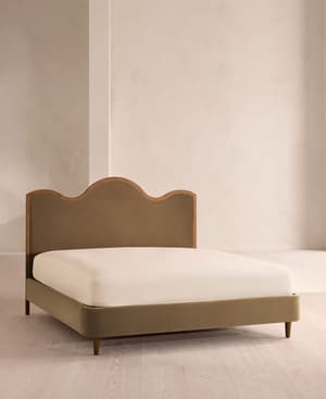 Aubrey Bed - King - Velvet - Truffle - UK - Listing Image