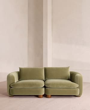 Vivienne Modular Sofa - Three Seater - Velvet Lichen - Listing Image