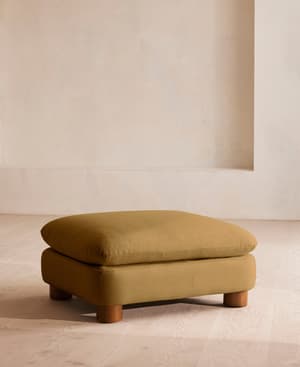 Vivienne Ottoman - Linen - Ochre - US - Listing Image