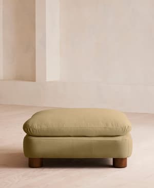 Vivienne Ottoman - Linen - Wheat - Hover Image