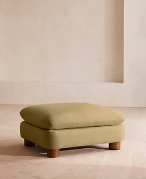 Vivienne Ottoman - Linen - Wheat - US - Listing Image