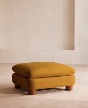 Vivienne Ottoman - Linen - Turmeric - US - Listing Image