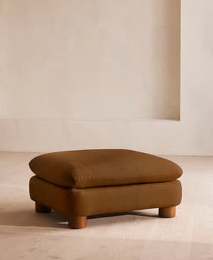 Vivienne Ottoman - Linen - Terracotta - UK - Listing Image