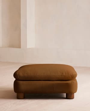Vivienne Ottoman - Linen - Terracotta - US - Hover Image