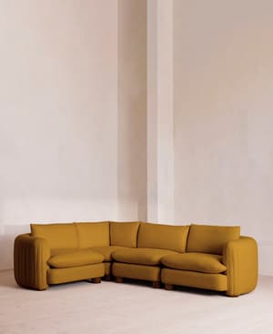 Vivienne Modular Sofa - L-Shape Sofa - Linen - Turmeric - UK - Listing Image