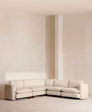 Vivienne Deeper Sit Modular Sofa - Corner Sofa - Linen - Bisque - Listing Image