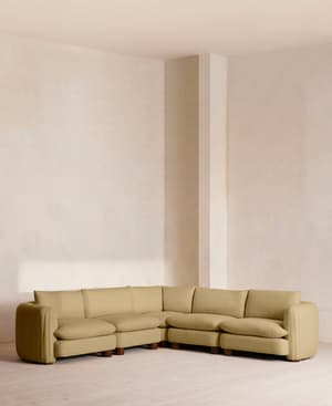 Vivienne Deeper Sit Modular Sofa - Corner Sofa - Linen - Wheat - Listing Image