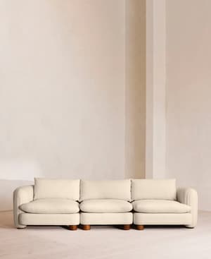 Vivienne Modular Sofa - Four Seater - Linen - Bisque - Listing Image