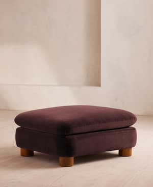 Vivienne Ottoman - Velvet - Aubergine - US - Listing Image