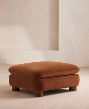 Vivienne Ottoman - Velvet - Cinnamon - UK - Listing Image