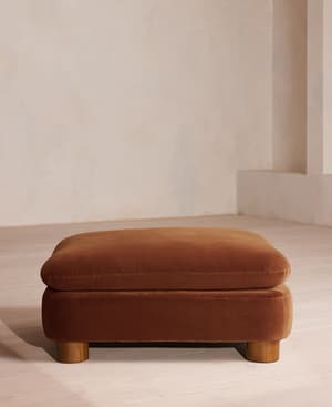 Vivienne Ottoman - Velvet - Cinnamon - UK - Hover Image