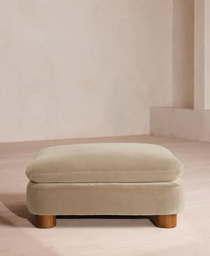 Vivienne Ottoman - Velvet - Oyster - UK - Hover Image