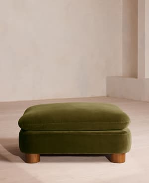 Vivienne Ottoman - Velvet Olive - Hover Image