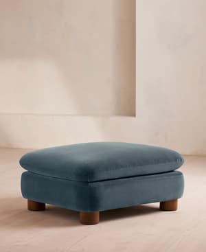 Vivienne Ottoman - Velvet Grey Blue - US - Listing Image