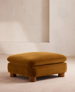 Vivienne Ottoman - Velvet Mustard - Listing Image