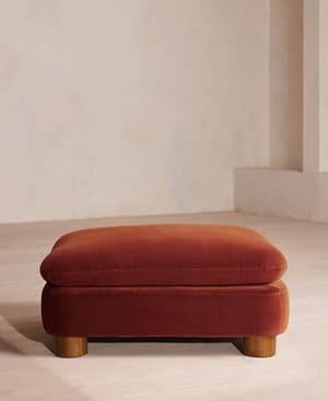 Vivienne Ottoman - Velvet Rust - US - Hover Image