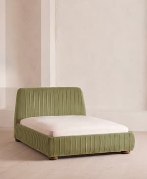 Vivienne Bed - Double - Velvet - Lichen - Listing Image