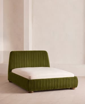 Vivienne Bed - Full - Velvet - Olive - US - Listing Image