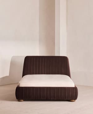Vivienne Bed - Full - Velvet - Aubergine - US - Hover Image