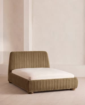 Vivienne Bed - Full - Velvet - Truffle - US - Listing Image