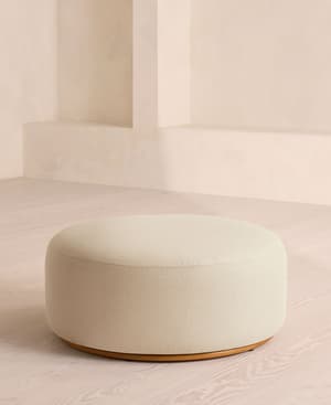 Aline Ottoman - Linen - Bisque - US - Listing Image