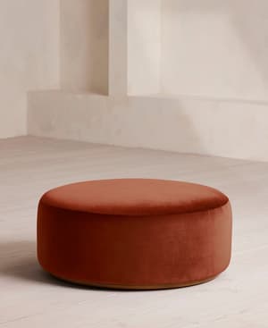 Aline Ottoman - Velvet - Rust - US - Listing Image