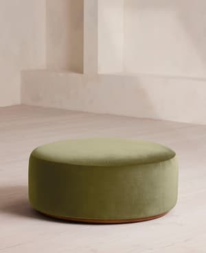 Aline Ottoman - Velvet - Lichen - Listing Image