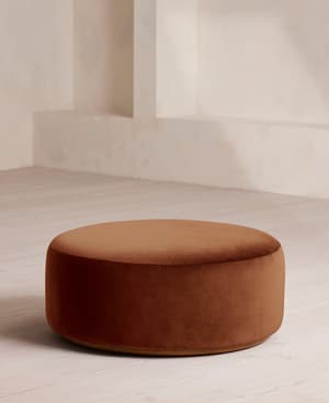 Aline Ottoman - Velvet - Cinnamon - US - Listing Image