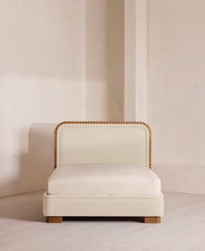 Angus Bed - King - Linen - Bisque - US - Hover Image