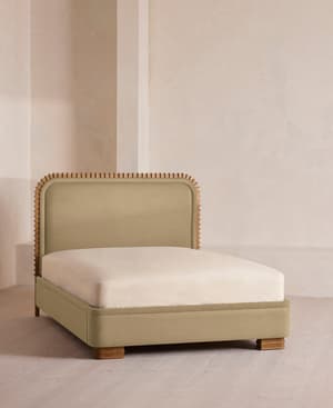 Angus Bed - King - Linen - Wheat - US - Listing Image