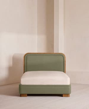 Angus Bed - King - Linen - Sage - US - Hover Image