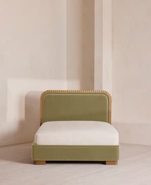 Angus Bed - King - Velvet - Lichen - US - Hover Image