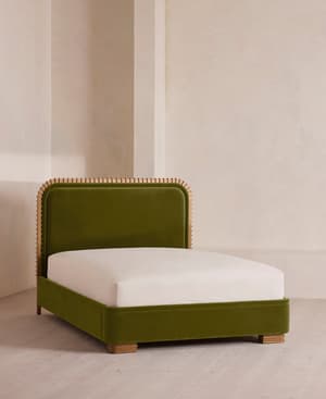 Angus Bed - King - Velvet - Olive - US - Listing Image