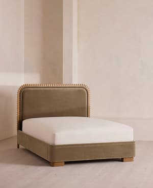 Angus Bed - King - Velvet - Truffle - UK - Listing Image