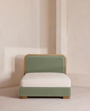 Angus Bed - King - Velvet - Seafoam - US - Hover Image