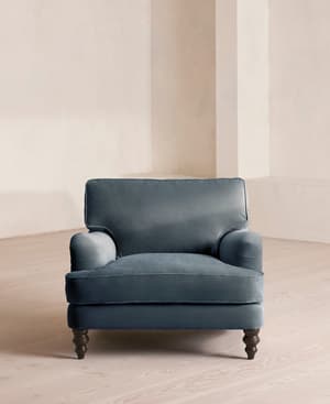 Arundel Loveseat - Velvet - Grey Blue - Hover Image