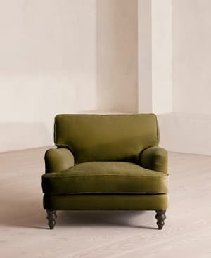 Arundel Loveseat - Velvet - Olive - Hover Image