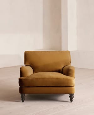 Arundel Loveseat - Velvet - Mustard - Hover Image