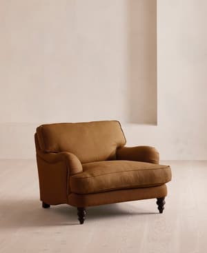 Arundel Loveseat - Linen - Terracotta - Listing Image